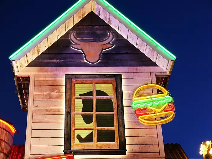 Burger Bude auf dem Hamburger Dom